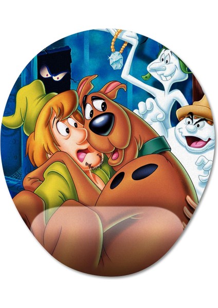 Scooby Doo Bilek Destekli Mousepad Model - 4 Oval