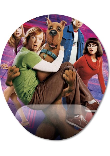 Scooby Doo Bilek Destekli Mousepad Model - 5 Oval