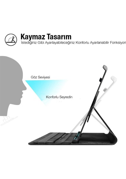 Sm Galaxy Tab A8 2021 10.5 (X200-X205) 360 Derece Döner Standlı Kılıf  ALL-35472