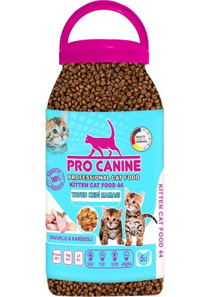 Pro Canine Professional Tavuklu & Karidesli Kitten Kedi Maması 5 Lt