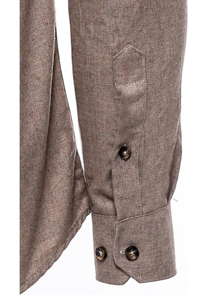 Bej Desensiz Slimfit Oduncu Gömlek fırsatları