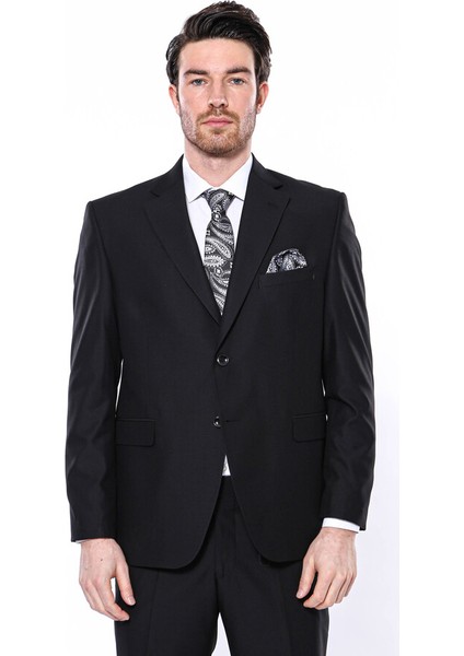 4 Drop Klasik Kesim Siyah Takım Elbise Wessi modelleri