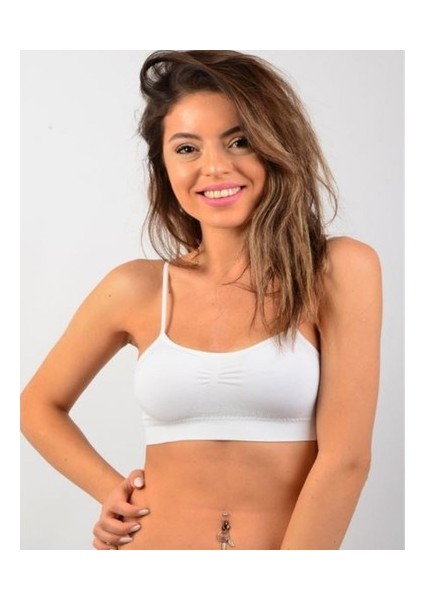 2'li Paket Orjinal Dikişsiz Ip Askılı Destekli Büstiyer Pedsiz modelleri