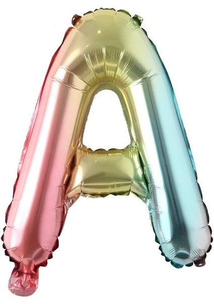 A Harf Gökkuşağı Folyo BALON16 Inç 36 cm