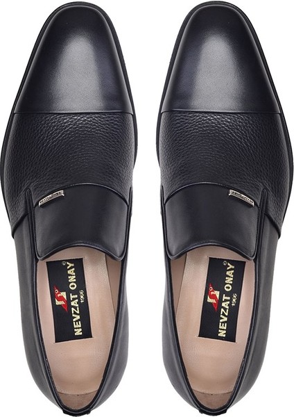 Siyah Klasik Loafer Erkek Ayakkabı -11861- modelleri