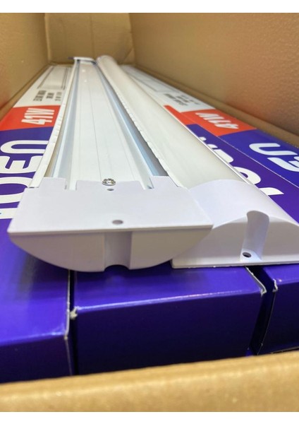 40W 120 cm LED Bant Armatür Beyaz Işık 10 Adet