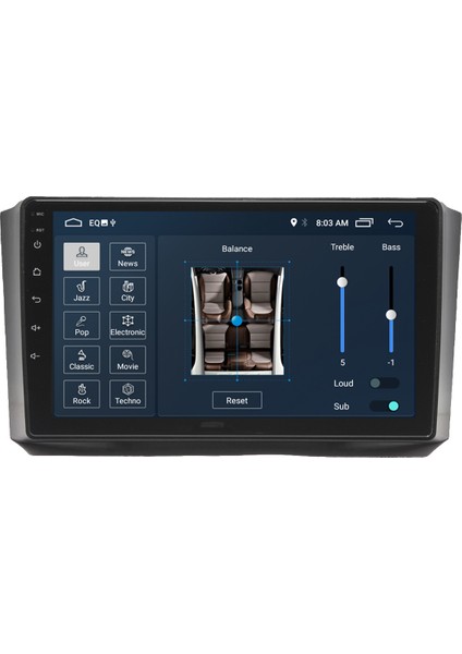Ssangyong Rexton Android Carplay Multimedya Ekran Teyp 2GB+32GB