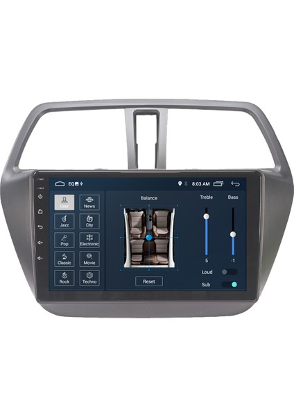 Suzuki S Cross Android Carplay Multimedya Ekran Teyp 2GB+32GB modelleri
