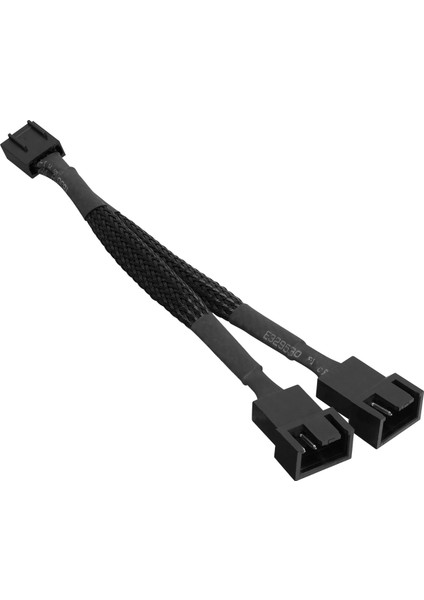 SLX-F201 2to1 2*male 4pin+1*female 4pin 10CM Örgülü 240MM Cpu Fan Birleştirme Kablosu