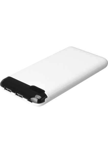 IP-K11 10000MAH 2*usb+Micro+Type-C Beyaz LCD Ekranlı Taşınabilir Pil Şarj Cihazı