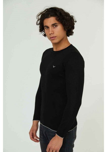 Erkek Kazak Siyah 3001