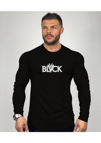 Black Istanbul Black Baskılı Spor Body