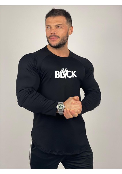 Black Istanbul Black Baskılı Spor Body