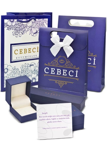 Cebeci 14 Ayar Yaprak Altın Küpe