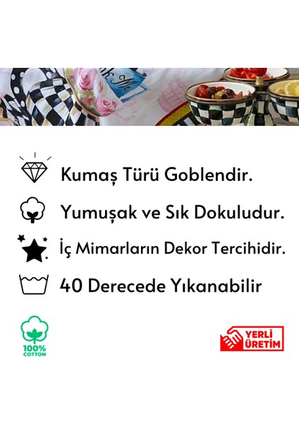 Mackenzie Model Siyah Yılbaşı Süsleri Yıldız Tarçın Desen 45X150 Runner I Luxury Dekor I Leke Tutmaz