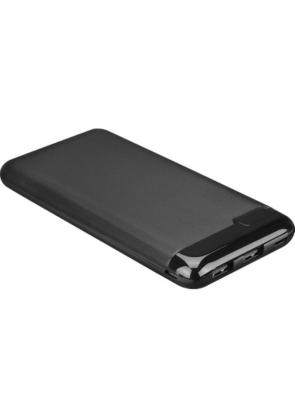 IP-K11 10000MAH 2*usb+Micro+Type-C Siyah LCD Ekranlı Taşınabilir Pil Şarj Cihazı