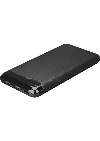 IP-K11 10000MAH 2*usb+Micro+Type-C Siyah LCD Ekranlı Taşınabilir Pil Şarj Cihazı