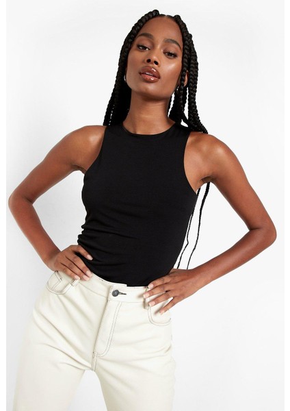 Sıfır Kol Çıtçıtlı Bodysuit
