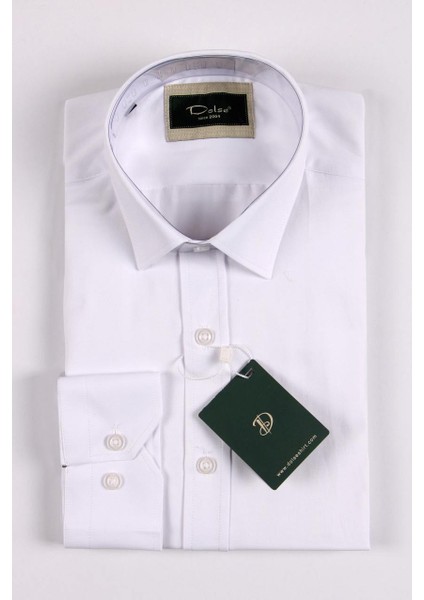 Erkek Siyah ve Beyaz Ithal Saten 2'li Slim Fit Gömlek