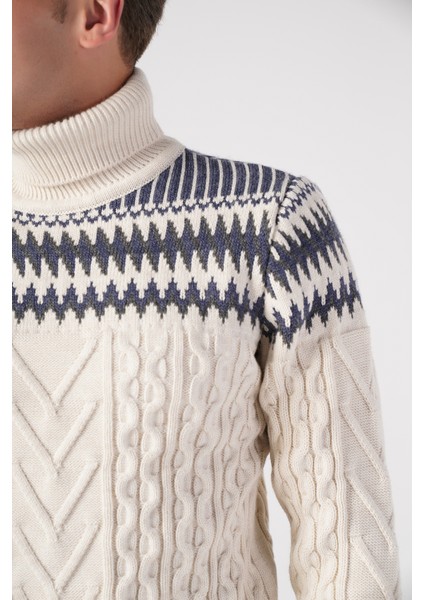 Trist Star kemik Melanj Erkek Balıkçı Yaka Kazak TRIST-5276 indirimleri