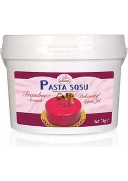 Ovalette Frambuaz Aromalı Dekoratif Soğuk Jel 7 kg