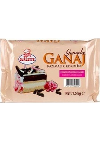 Pembe Frambuaz Kazımalık Ganaj 1,5 kg