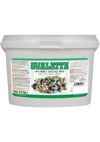 Koyu Renkli Çakıl Taşı Çikolata Draje 2,5 kg