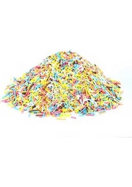 Pasta Süsü Karışık Renkli Çubuk Pasta Süsü 500 gr