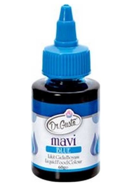 Su Bazlı Mavi Likit Gıda Boyası