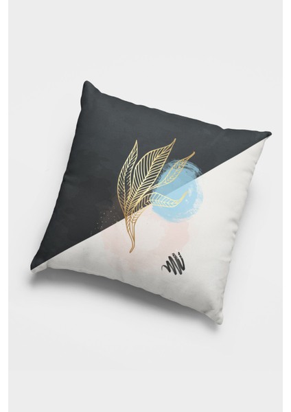 Çift Taraflı 4'lü Kırlent Kılıfı 43X43CM Gizli Fermuar Premium Kumaş Dokuma Tay Tüyü 4KR032