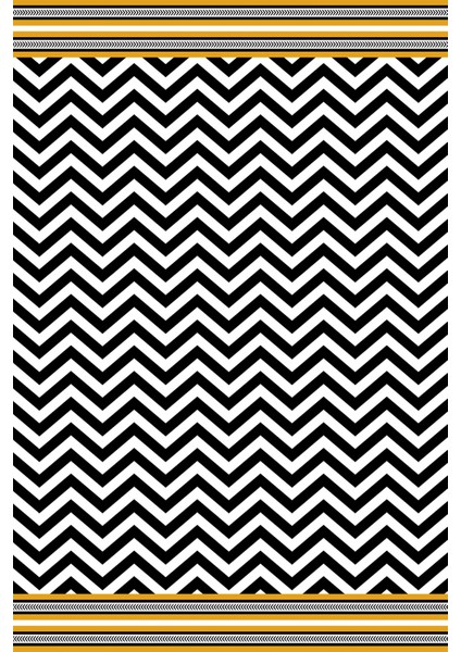 Yıkanır Leke Tutmayan Leke Tutmayan Dokuma Elit Kumaş Zigzag Desenli Masa Örtüsü MSO433