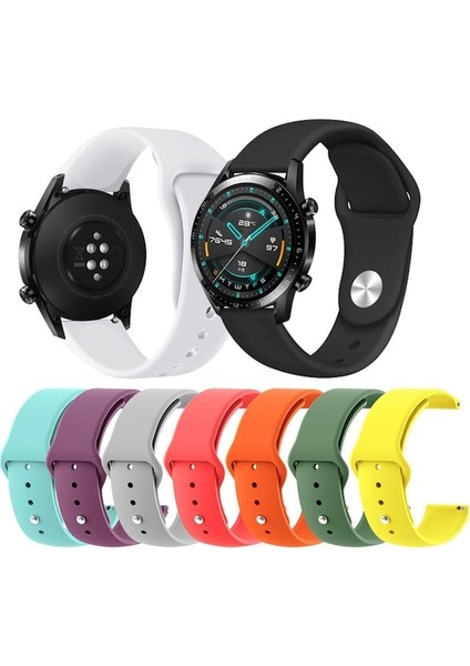 Huawei Watch Gt2 Gt3 Akıllı Saat Uyumlu Yumuşak Dokulu Silikon Kordon Kayış fiyatları