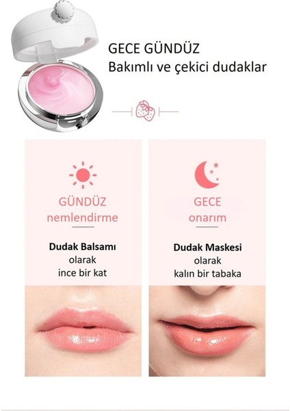 Lip Therapy Çilekli Gece Gündüz Dudak Maskesi 13 gr