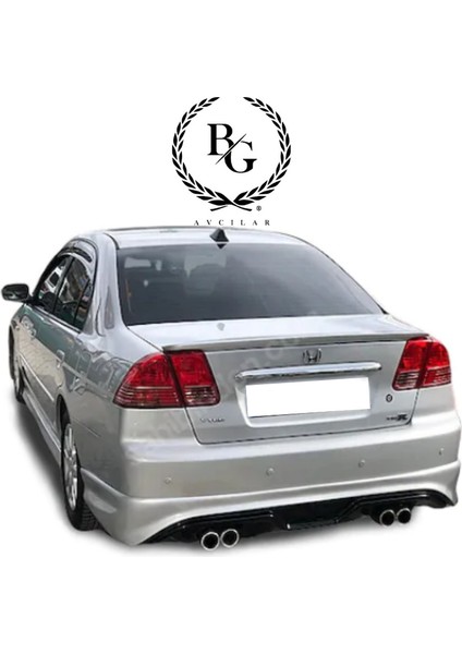 Honda Civic Vtec2 Makyajlı Custom Arka Ek (Plastik)