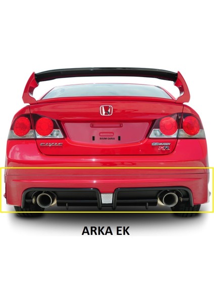 Buum Garaj Honda Civic Fd6 Mugen Rr Arka Ek (Plastik)