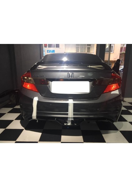 Honda Civic Fb7 Custom Difüzör Arka Tampon Eki (Plastik)
