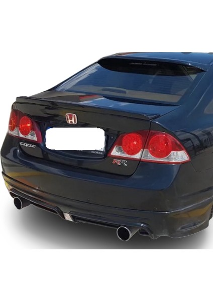 Buum Garaj Honda Civic Fb7 Civic Cam Üstü Spoiler Piano Black (Plastik)