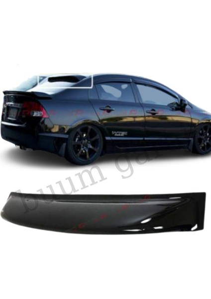 Buum Garaj Honda Civic Fb7 Civic Cam Üstü Spoiler Piano Black (Plastik)