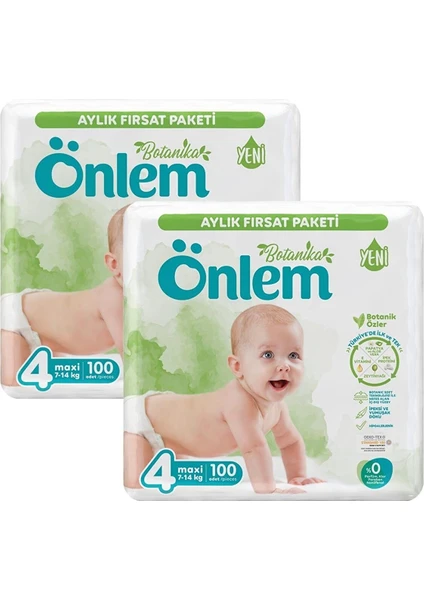 Botanika Aylık Fırsat Paket Maxi 4 Numara 7-14 kg 2 x 100'lü