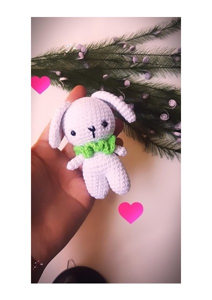 Amigurumi Tavşan Anahtarlık