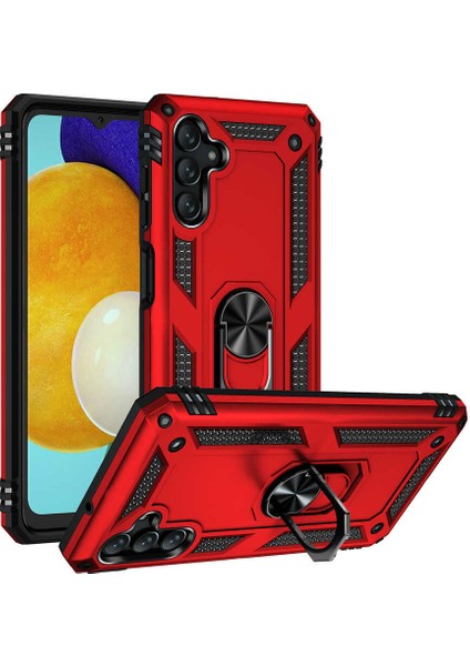 Samsung Galaxy A04S Kılıf Vaga Standlı Yüzükü + Ekran Koruyucu Nano