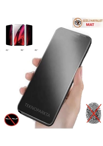 Iphone 14 Mat Hayalet Gizli Privacy Tam Kaplayan Kırılmaz Cam Seramik Nano Ekran Koruyucu