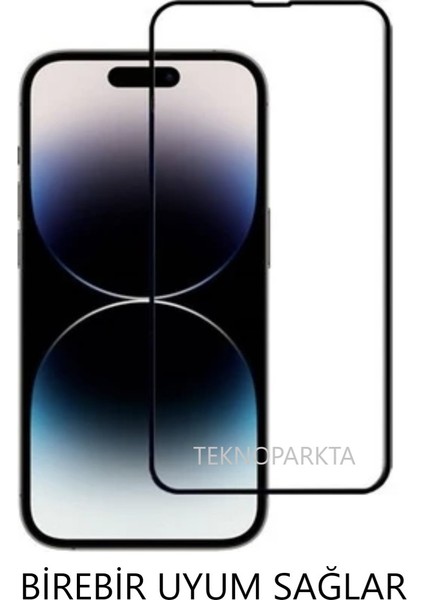 Iphone 14 Ekran Koruyucu Tam Kapatan Tamperli Cam Kırılmaz Cam Full Hd Glass