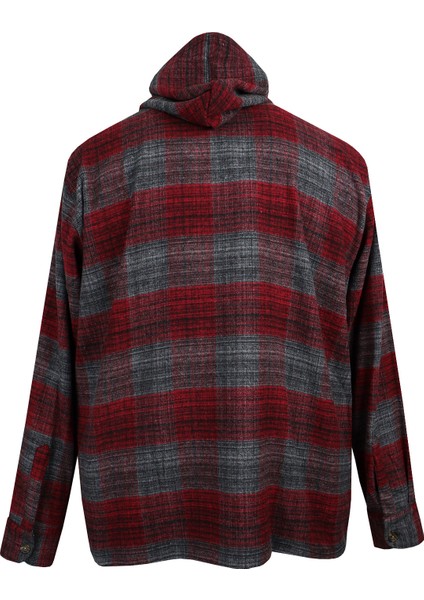 Erkek Büyük Beden Battal Boy Kapşonlu Oduncu SWEAT&2XL-12XL