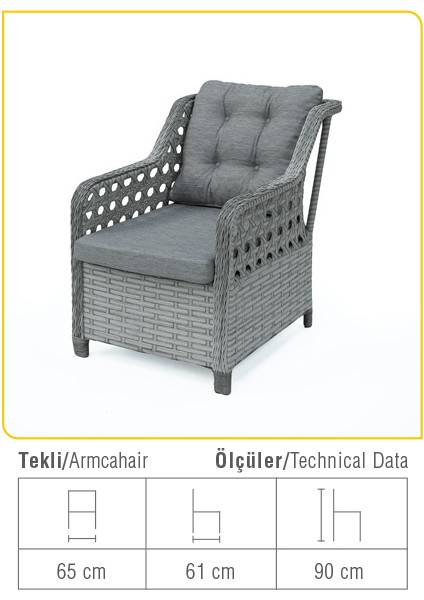 Delfin Rattan Bahçe Balkon Oturma Takımı fiyatları