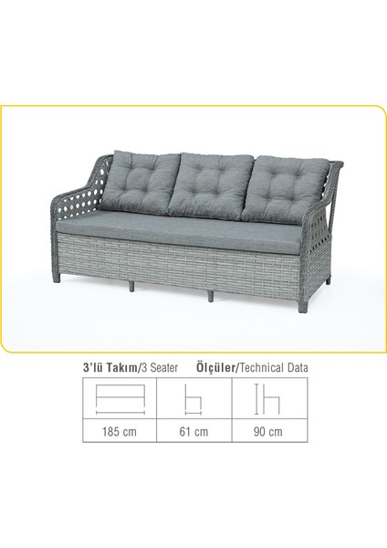 Delfin Rattan Bahçe Balkon Oturma Takımı modelleri