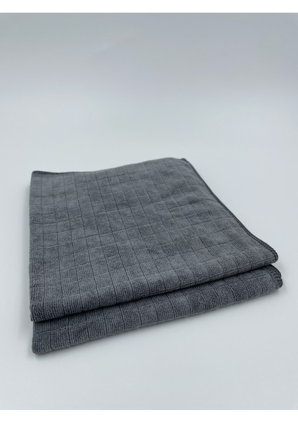 Missclean Mikrofiber Kareli Mutfak Bezi Leke Tutmaz Koku Yapmaz 40*40 cm Gri 2 Adet