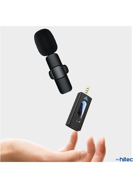 K35 3.5mm Kablosuz Hd Wireless Yaka Mikrofonu Siyah fiyatları