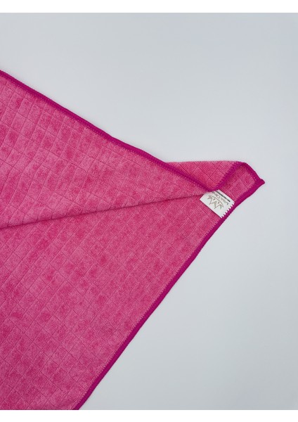 Missclean Mikrofiber Kareli Mutfak Bezi Leke Tutmaz Koku Yapmaz 40*40 cm Pembe 2 Adet