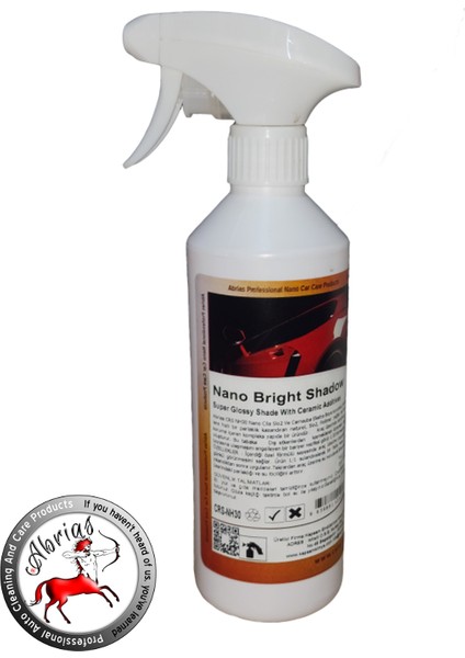 Hızlı Cila Seramik Katkılı Süper Çift Taraflı Bez Nano Bright Shadow 500ML